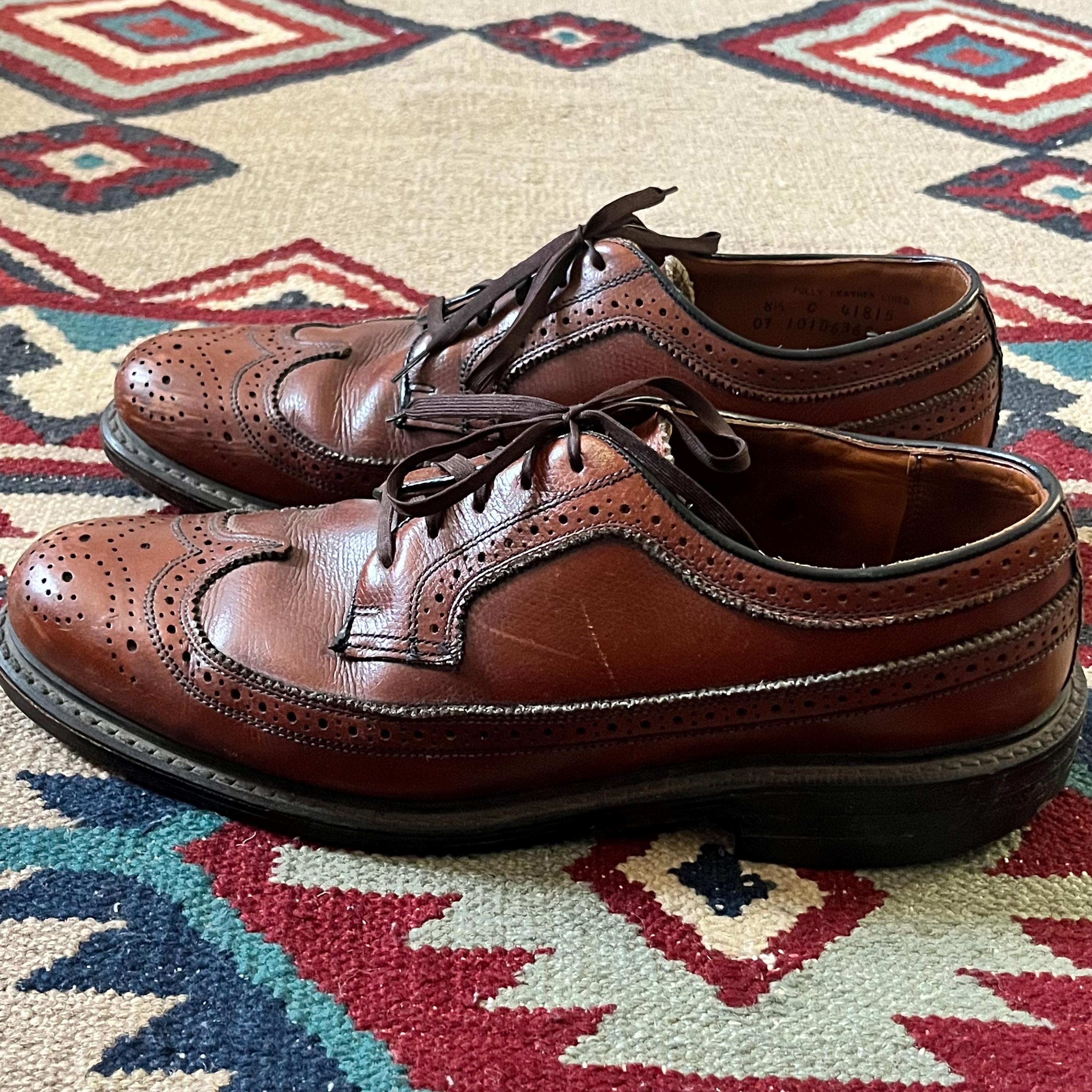 Vintage Foundry Co Mens Wilfred Oxford Wingtip Dress Shoes Brown Size 8 NIB Wolf and Shepherd Wingtip Oxford - Maple Brown | undefined  main image 3