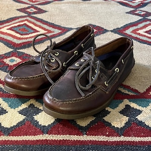 Sperry Top-sider Brown Leather Boat Shoes | Vintage 90s Mens  display picture 3