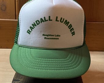Casquette Trucker Randall Lumber SnapBack des années 1990 | Casquette en filet pour adulte vintage