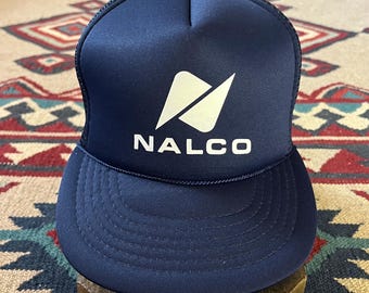 Cappellino snapback vintage NALCO Mining / Cappellino da camionista in schiuma anni '90