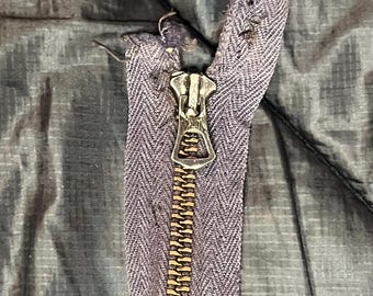 Vintage Talon 4 3/4” Jacket Pocket Zipper | 1940s US Navy USN HBT