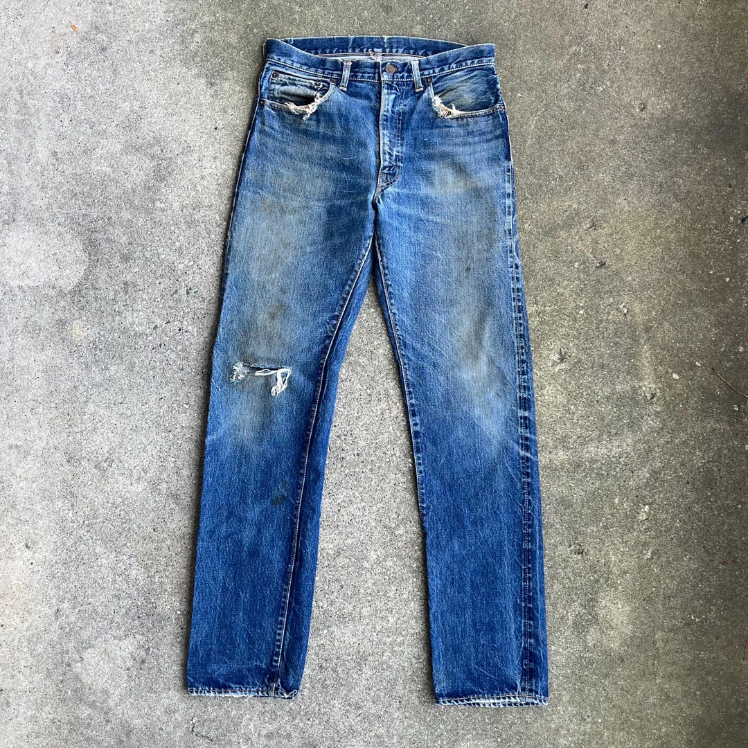 60s LEVIS 501 BIGE オリジナル vintage 大きめサイズ 60s 】Levi's 501 BIGE Aタイプ W85cm | Delinquent Bros