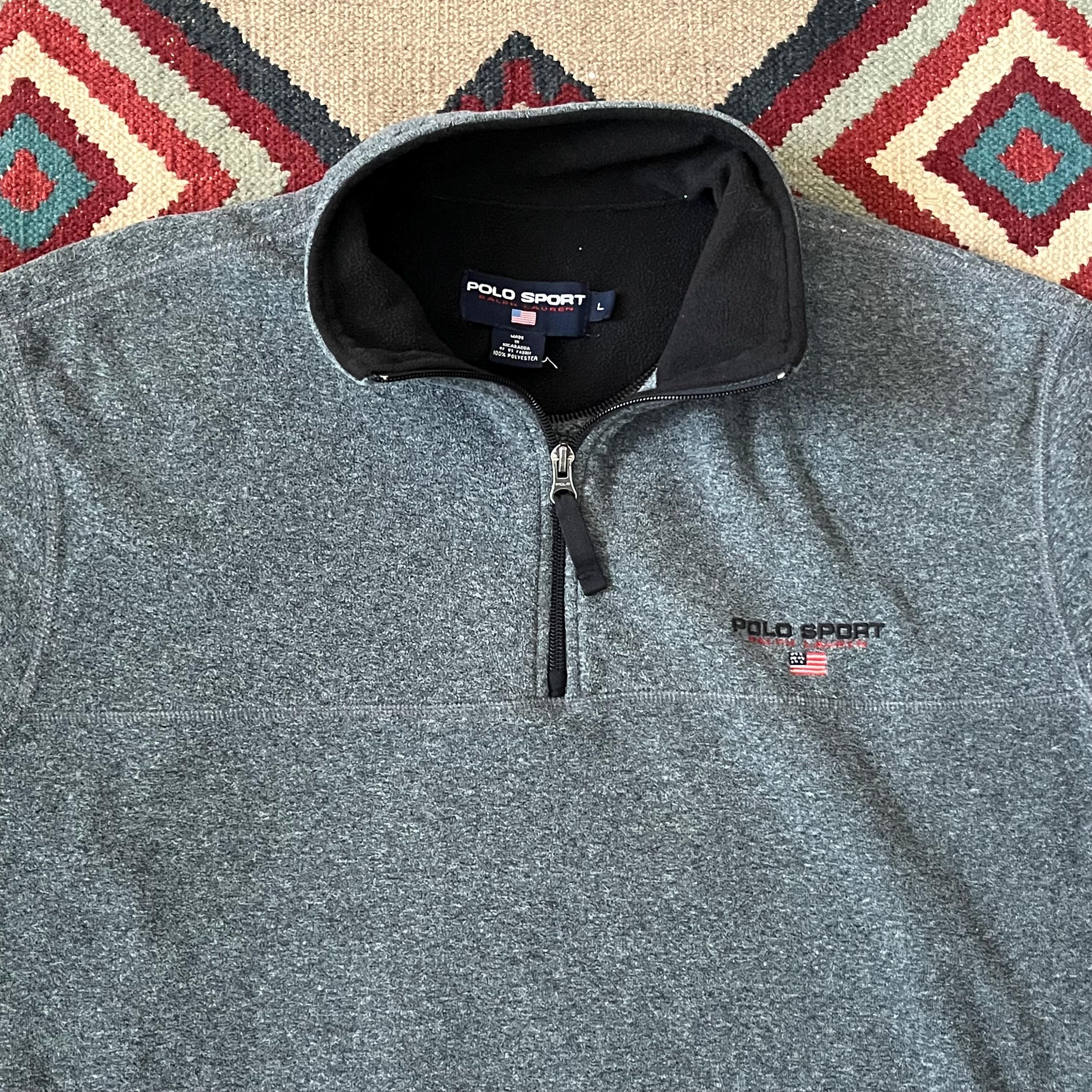 90’s POLO SPORT Polartec Fleece Pullover 1990s Polo Sport Ralph Lauren Polartec Fleece Tech Pullover