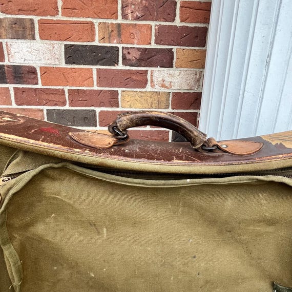 1940s WWII US Army Air Force B-4 Officers Garment Bag | Vintage