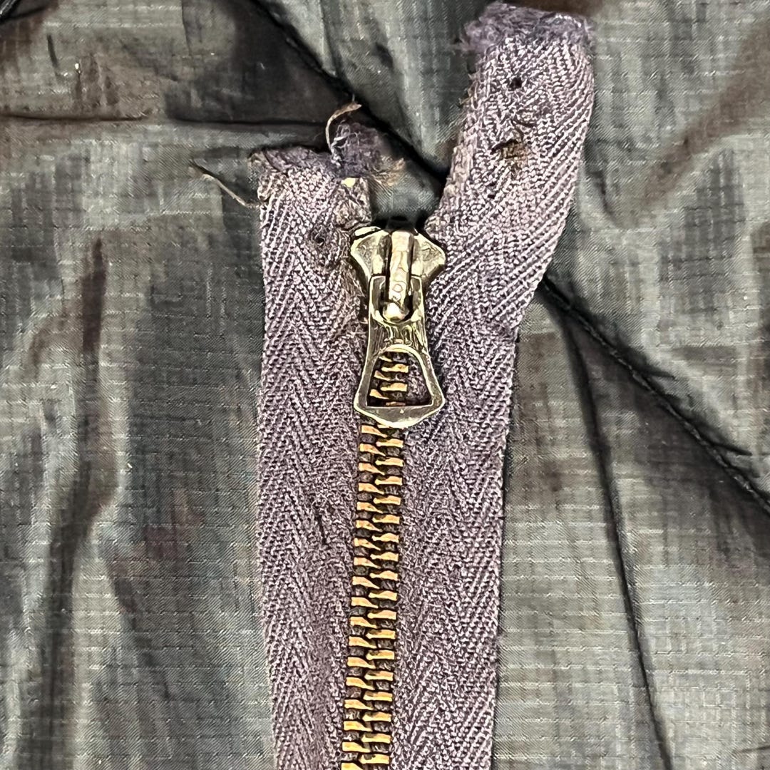 burlington 60s ツナギ　vintage TALONジップ Vintage Talon Zipper 1950s Reproduction Brown Cotton X Brass