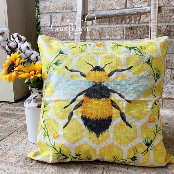 SALE! Bees Knees Spring Pillow Cover