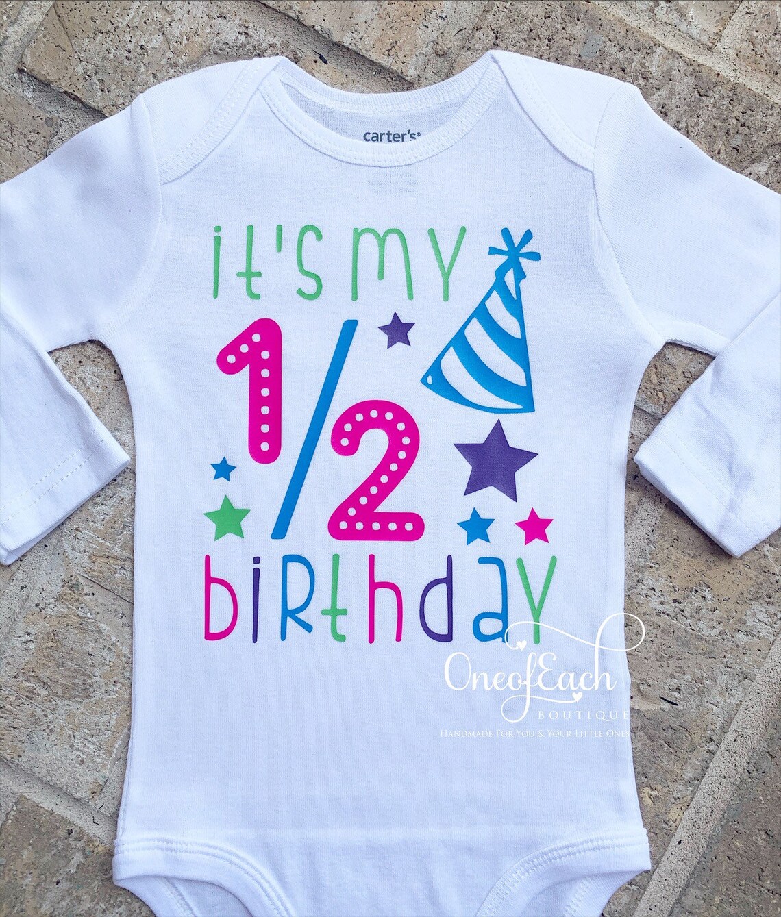 It's My Half Birthday Bodysuit Etsy