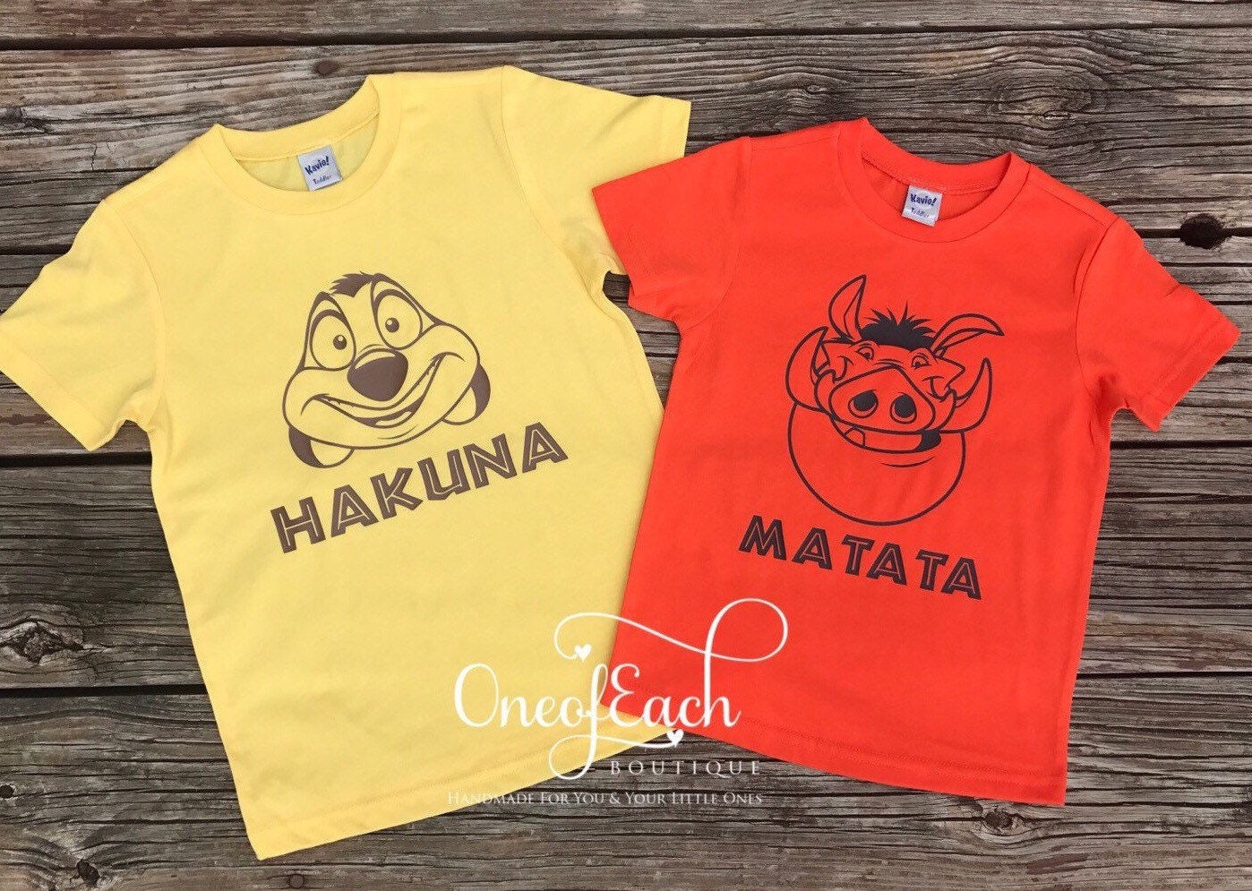 Hakuna Matata Lion King Sibling Bodysuit/Tee