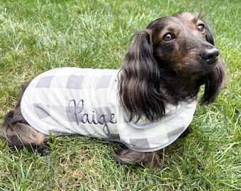 Dog Embroidered Jacket- Pet Fleece Sweater- Personalized Dog Coat