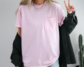 Comfort Colors Pocket T-Shirt: Soft Vintage Unisex Tee