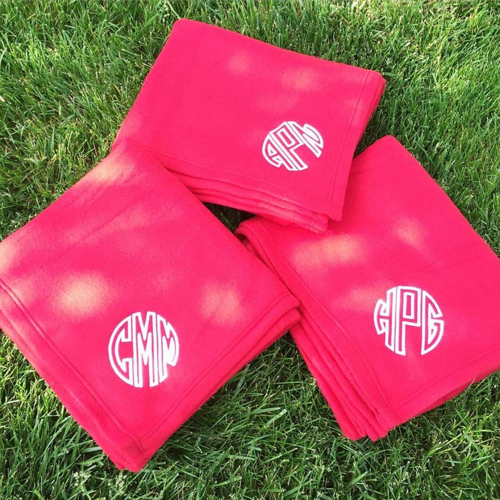 Personalized Fleece Blanket Monogrammed Fleece Blanket Etsy