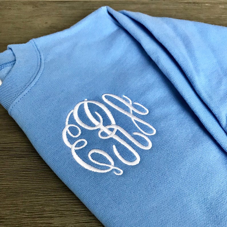 Youth Pullover Personalized Girls Crewneck Monogrammed Youth Sweatshirt