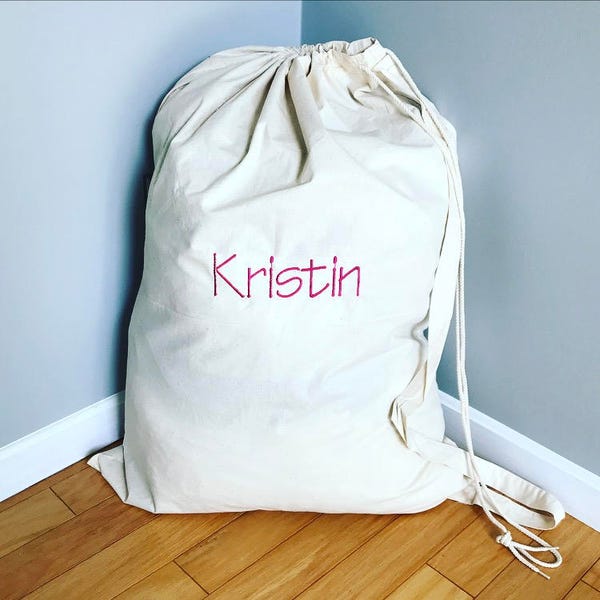 Personalized Laundry Bag- Monogrammed Laundry Bag- Personalized Camp Bag