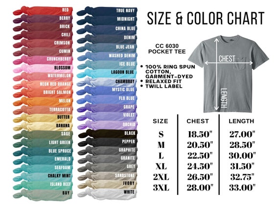comfort colors t-shirt, personalized pocket t-shirt, monogrammed pocke –  Baileywicks
