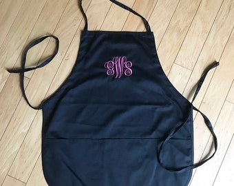 Delantal de chef bordado – Regalo personalizado con monograma