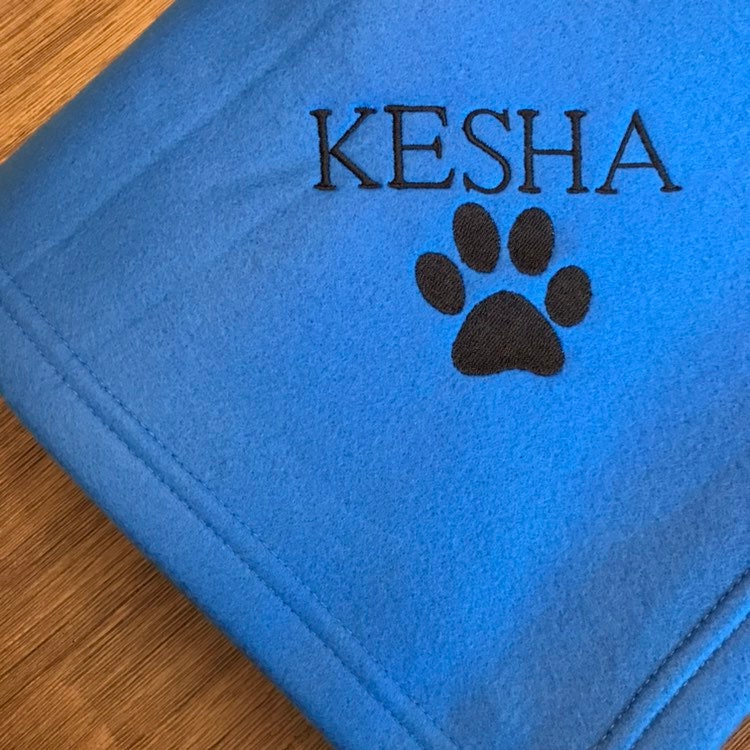 Personalized Dog Blanket Monogrammed Pet Blanket Embroidered Etsy