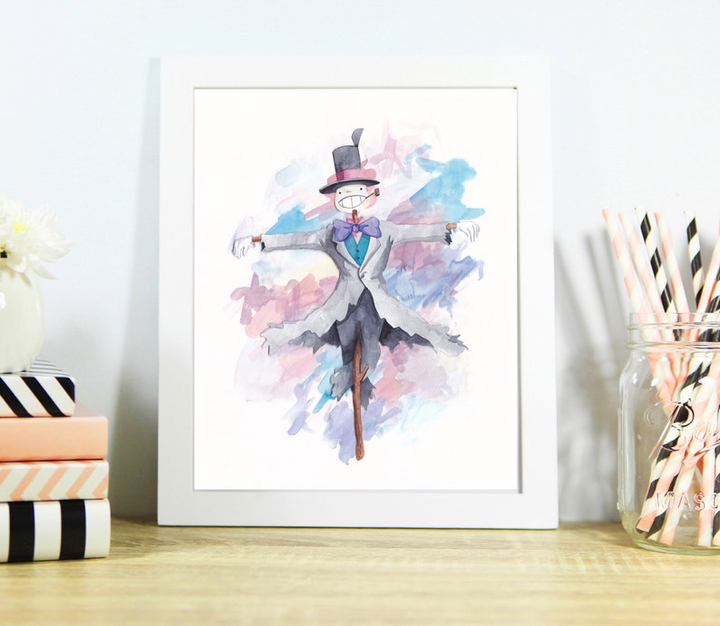 Howls Moving Castle Turnip Head Watercolor Studio Ghibli Art Print Free Shipping