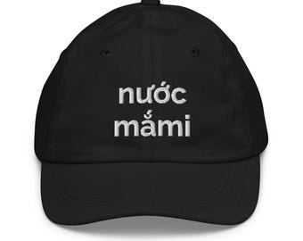 Nước Mắmi Vietnamese Embroidered Youth Baseball Cap