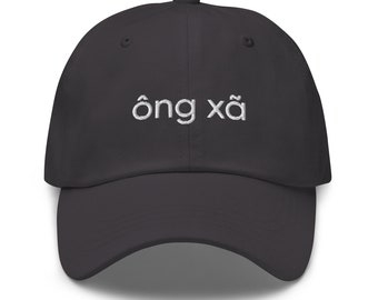 Vietnamese "Ông Xã" Embroidered Dat Hat/Baseball Hat | Multiple Colors Available