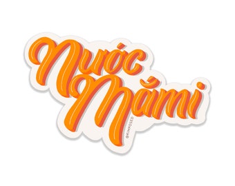 Nuoc Mami 3" Waterproof Vinyl Sticker for Water Bottles, Laptops, Phones & More **FREE USA SHIPPING**