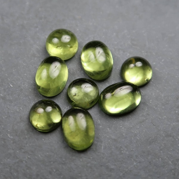 Green Peridot Cabochons | Cabochons for Jewellery Makers | Jewelry Making | UK Seller
