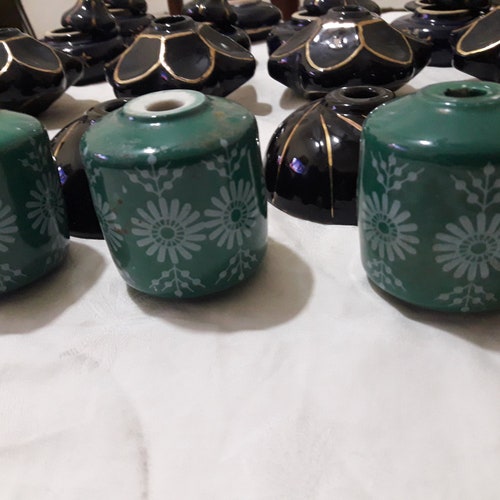 Lot of Bobeche ceramic shops /porcelain pieces for chandelier parts