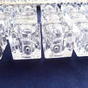 Vintage Lot of 12 double demo glass candle holder Vintage Lot of 12 double demo glass candle holder