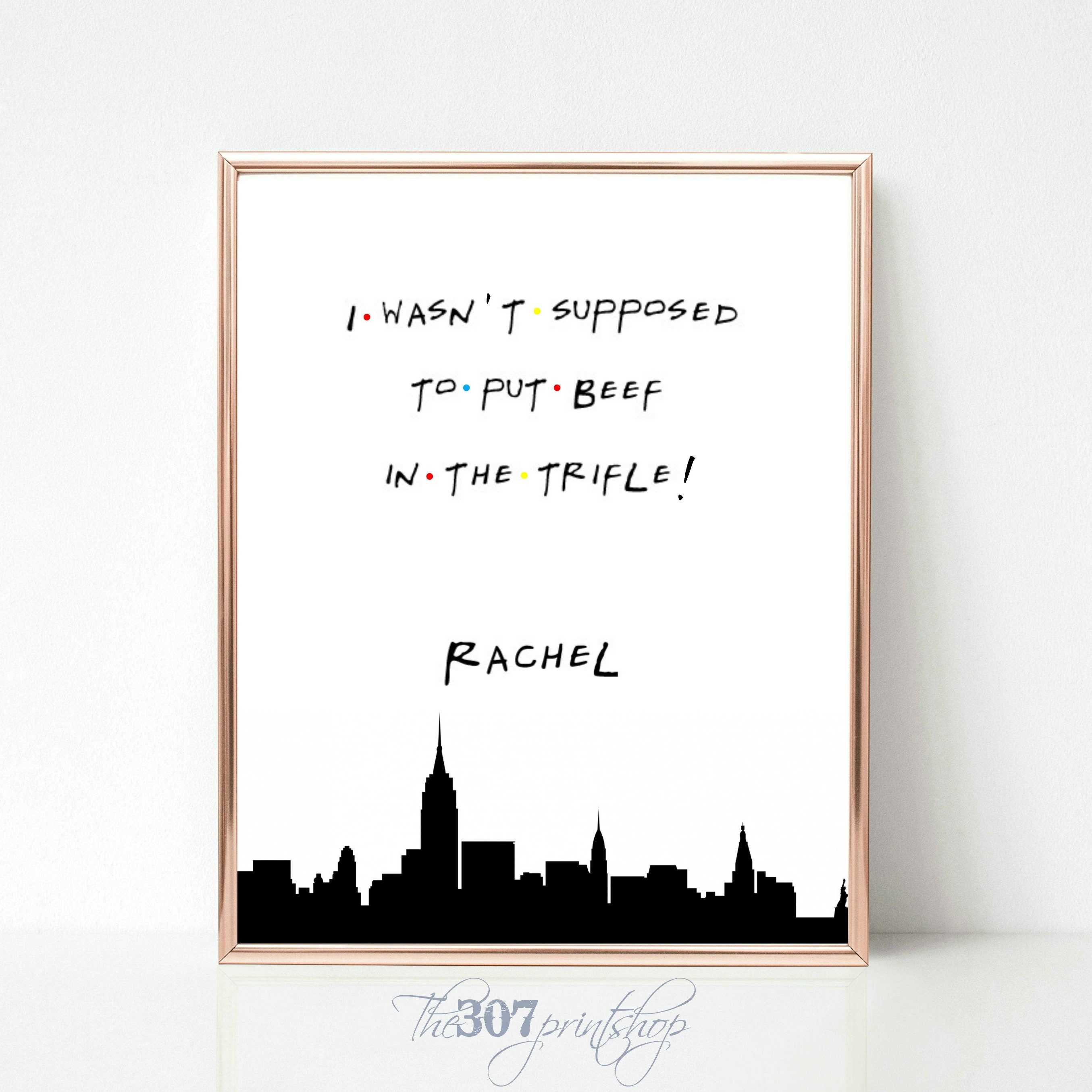 Friends TV Show Trifle Thanksgiving Funny Quote I'll | Etsy