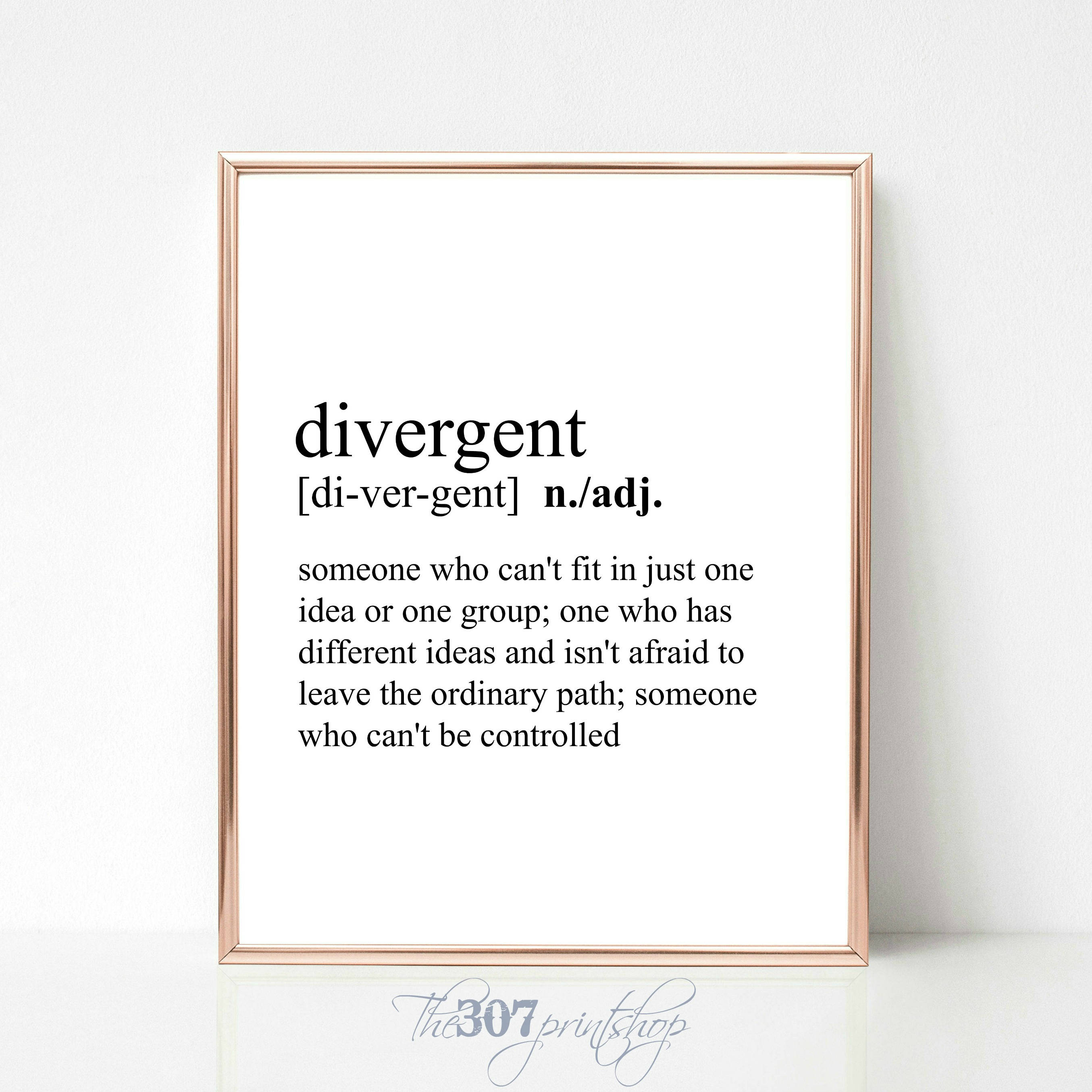 Abweichende Definition Worterbuch Print Film Buch Drucke Etsy