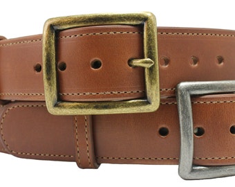 1 1/2" Heavy Latigo Belt Genuine Leather