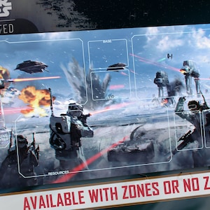 Spielmatte TKG Star Wars: Unlimited Kompatibel - Die Schlacht von Hoth - 24" x 14" Zoll (600 x 350 mm) - Trading Card Game Pad, Spielermatte