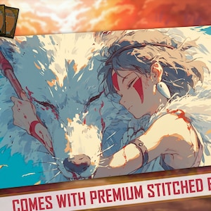 San & Ichi - Tapete de juego MTG inspirado en Foundations 24" x 14" pulgadas (600 x 350 mm) - Tapete de juego de cartas coleccionables - Tapete de juego de mesa para TCG Mousepad