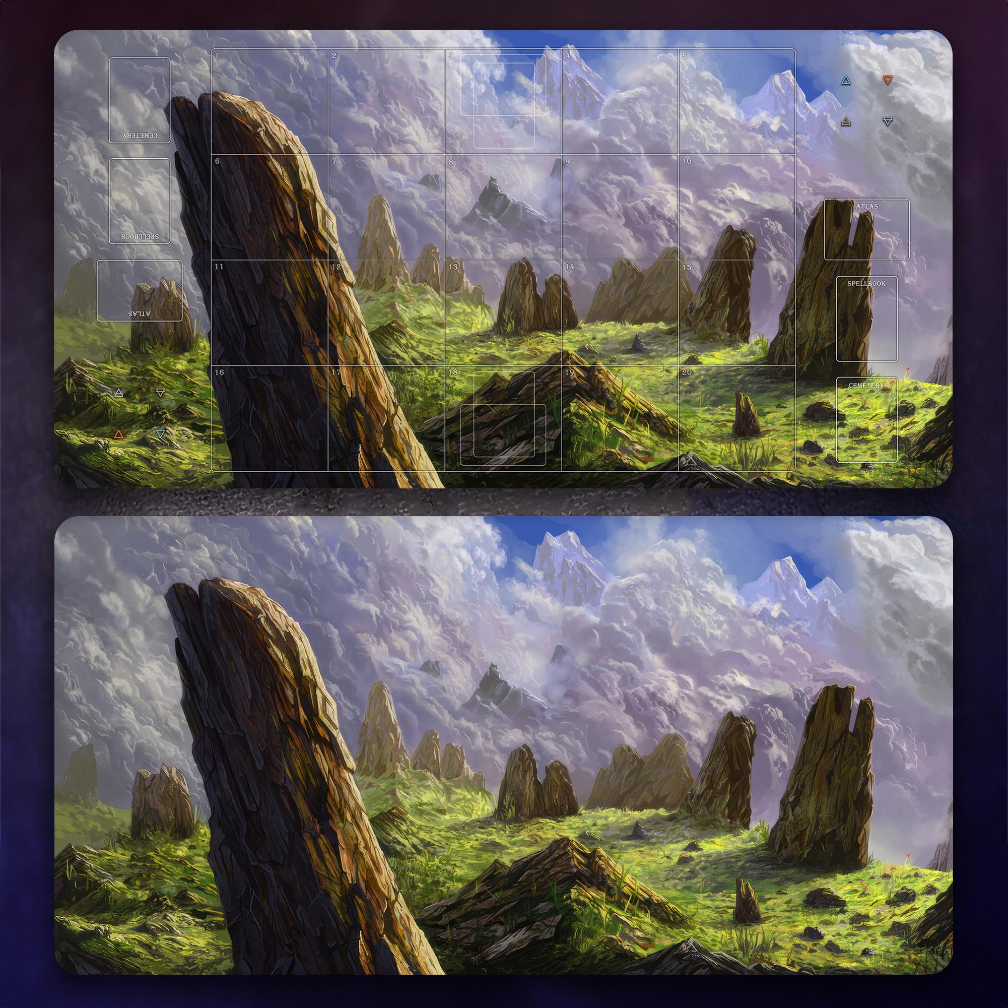 Sorcery TCG Playmat: His Wrath, 2-player Card Game Mat (39