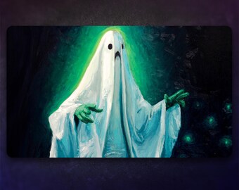 【未使用】MTG プレイマット 記憶の壺 サインド カラーステッチ加工 面白いMTGプレイマット：ドラマティック・ポッサム｜ステッチ加工の