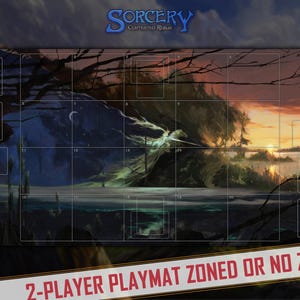 Alfombrilla de juego para 2 jugadores de Sorcery TCG: Portador de la noche, 100 x 50 cm (39 x 20 pulgadas) / Sorcery: Contested Realm, alfombrilla para ratón, alfombrilla de escritorio