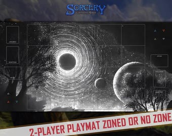 Tapete de juego Sorcery TCG: Luz a través del universo, tapete de juego para 2 jugadores (99 cm x 51 cm)
