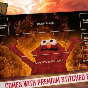 Ulme On Fire! (zum Ruhme Satans natürlich!) | Magic the Gathering Spieldecke, Fleisch und Blut, FaB, MTG, TKG - 24 "x 14" (600 x 350 mm)