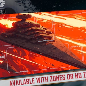 Star Wars Spielmatte: Unlimited Kompatibel - Sternenzerstörer - 24" x 14" Zoll (600 x 350 mm, 3 mm dick) - Trading Card Game Pad, Spielermatte