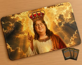 Our Lord and Savior - Magic the Gathering Playmat | Stitched Edges Extra Thick 24×14 in