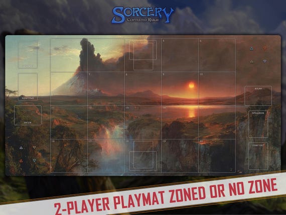 Sorcery TCG Playmat: Frederic Edwin Church 'realm Before History