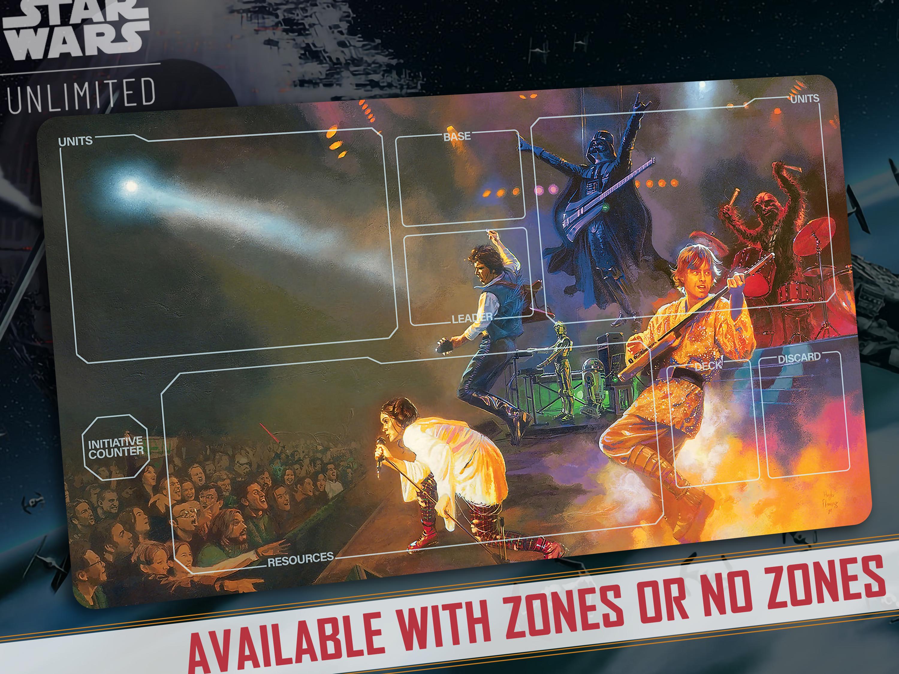 Playmat TCG Star Wars: Unlimited Compatible - My Favorite Band! - 24" x 14" inches (600 x 350 mm) - Trading Card Game Pad, Player Mat