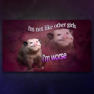 Funny MTG Playmat: Cat Slap | Stitched Edges Extra Thick 24×14 in image 7