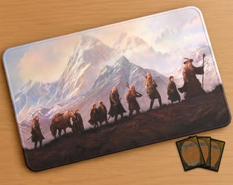 Tapete de juego MTG - La Comunidad de ESDLA / Bordes cosidos extra gruesos 24×14 pulgadas