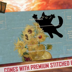 Feline Ambush! | Inspirado por Bloomburrow, Magic the Gathering Playmat, Flesh and Blood, FaB, MTG, TCG - 24" x 14" polegadas (600 x 350 mm)