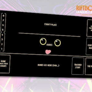 Funny Riftbound Playmat: Don&#39;t touch me! | Stitched Edges, Extra Thick (Durable) | 24×14 in