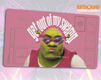 Funny Riftbound Playmat: My Swamp! | Stitched Edges, Extra Thick (Durable) | 24×14 in