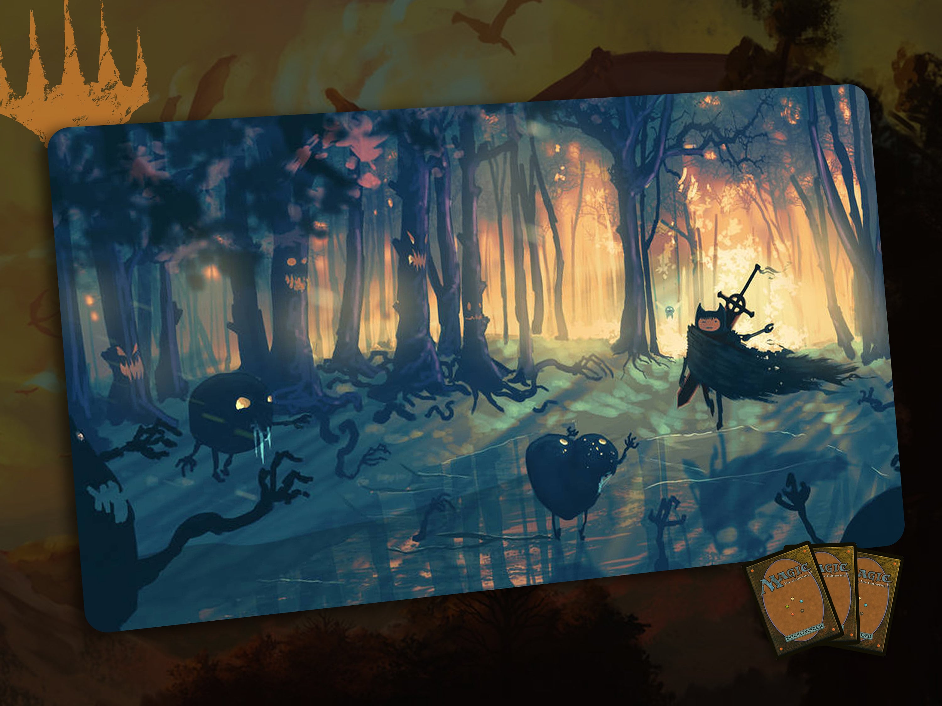 Adventure Time Berserk TCG Playmat: Duskmourn Forest Design - Etsy