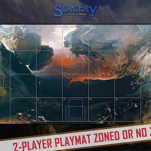 His Wrath | Sorcery TCG Playmat for 2-player - 39&quot; x 20&quot; inches (100 x 50 cm) | Sorcery: Contested Realm - Classic art Mousepad, desktop mat