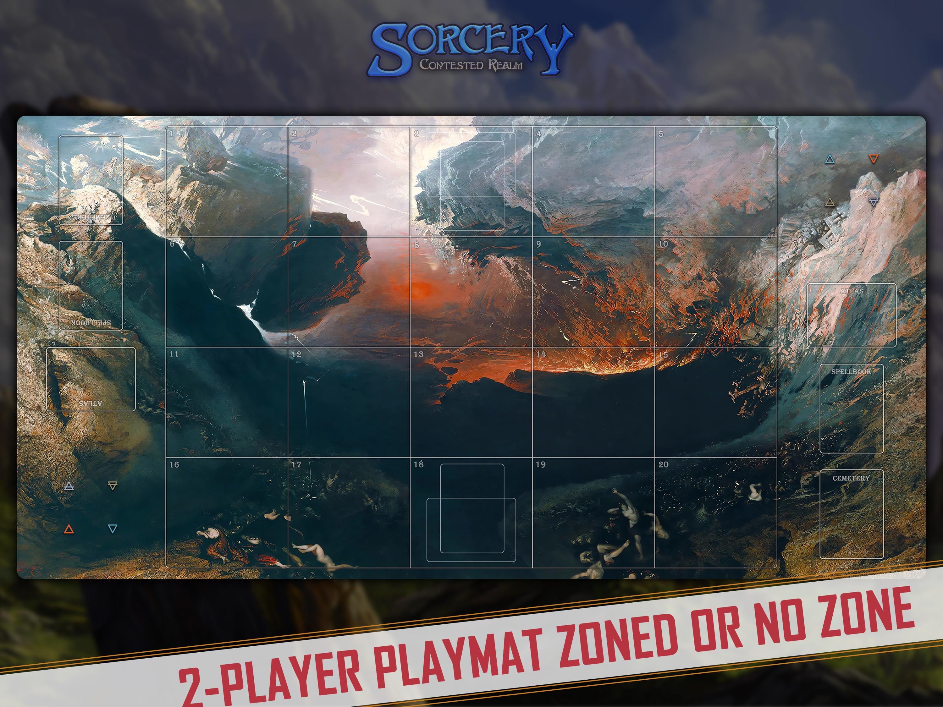 Sorcery TCG Playmat: His Wrath, 2-player Card Game Mat (39