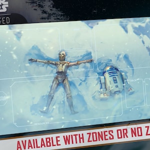 Tapis de jeu JCC Star Wars : Unlimited Compatible - Snow Angels - 24 x 14 po. (600 x 350 mm) - Jeu de cartes à collectionner, tapis de jeu